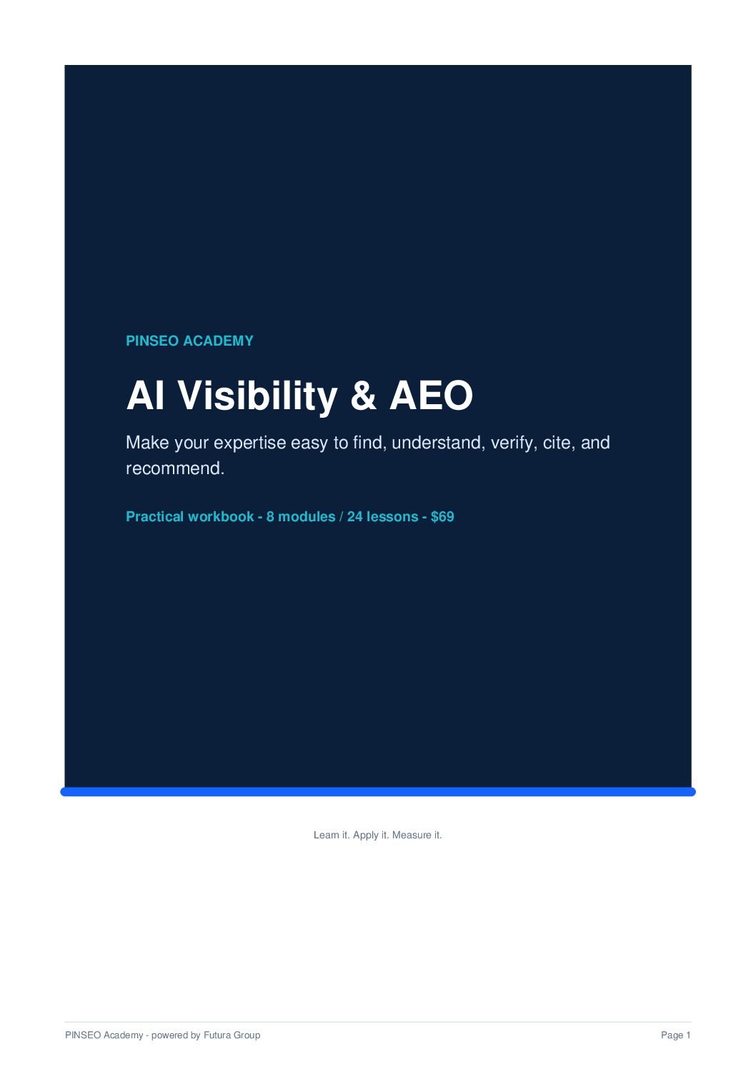 AI visibility and AEO workbook for business growth